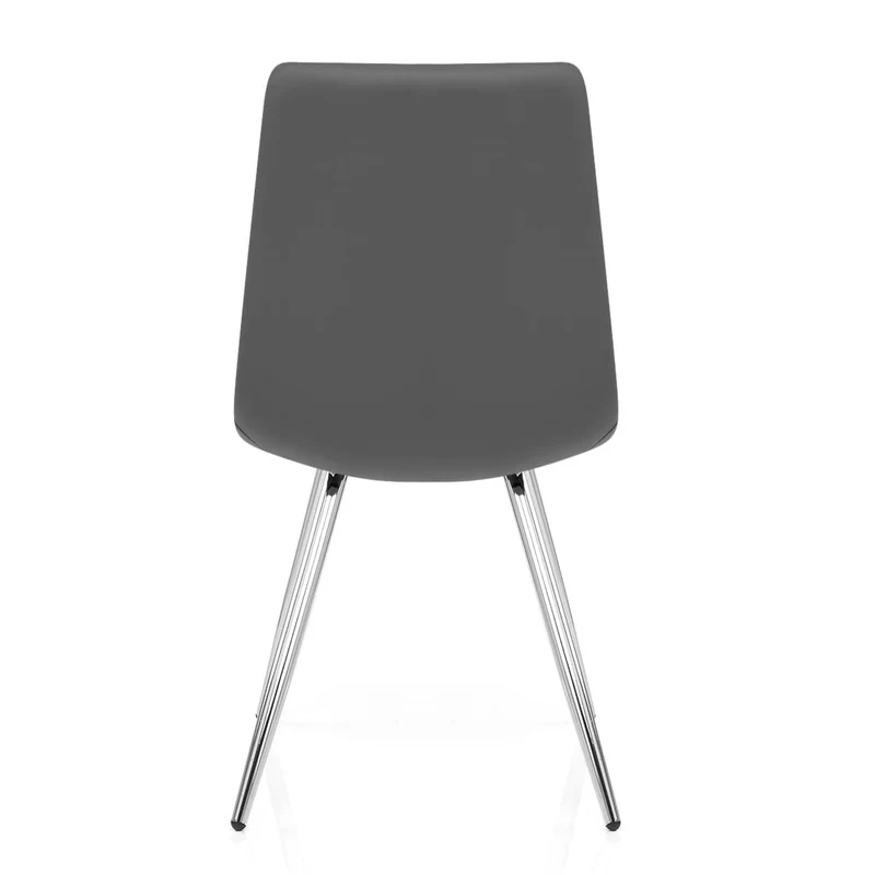 Chaise Faux Cuir - Trévi Gris Foncé