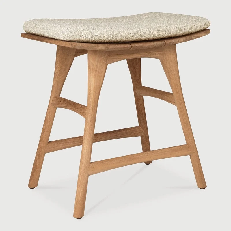 Ethnicraft - Tabouret Osso Extérieur (avec Coussin)