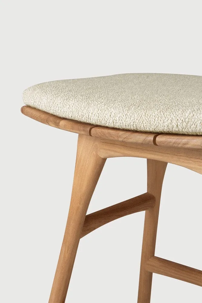 Ethnicraft - Tabouret Osso Extérieur (avec Coussin)