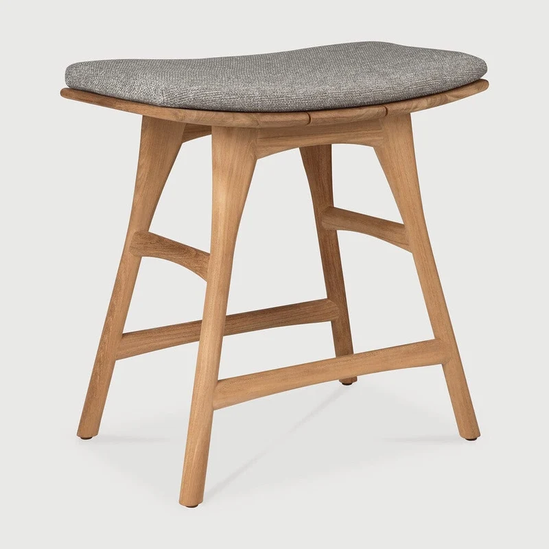 Ethnicraft - Tabouret Osso Extérieur (avec Coussin)