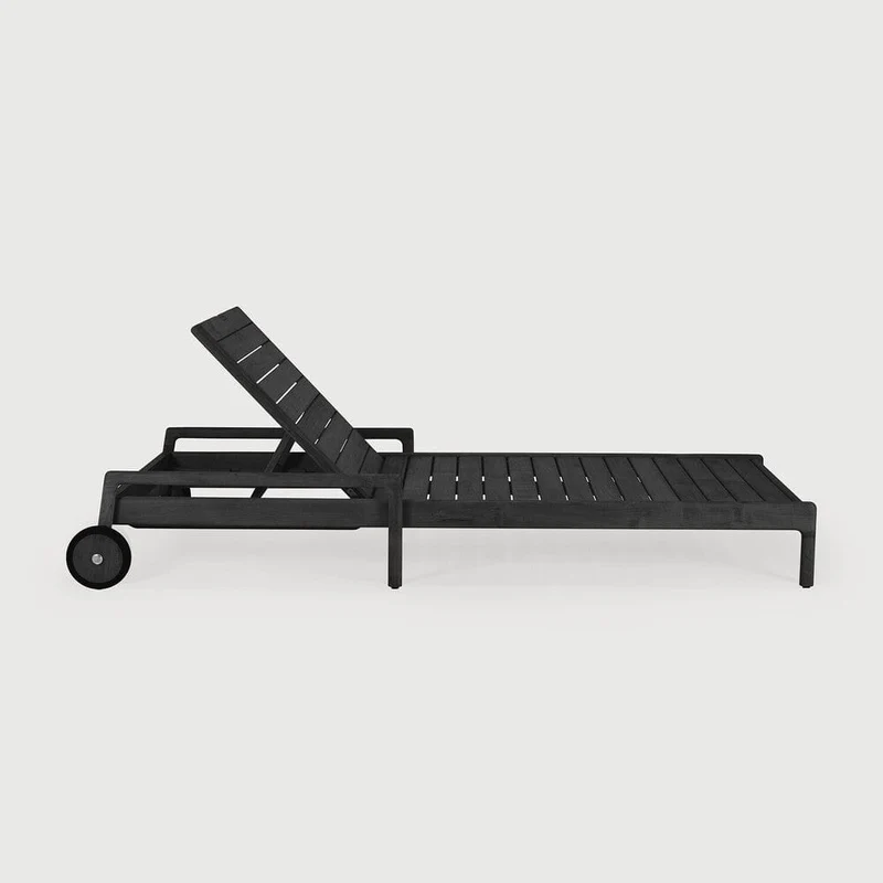 Chaise longue d'extérieur Jack (Teck Noir)