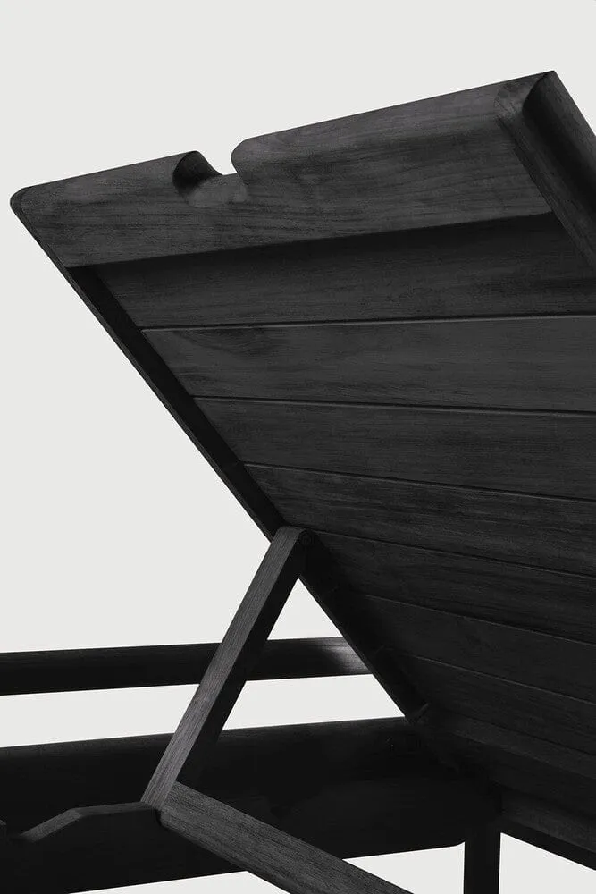 Chaise longue d'extérieur Jack (Teck Noir)