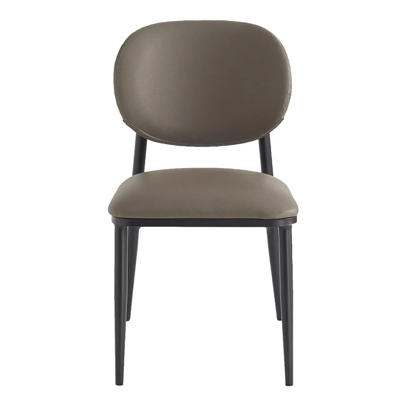 Ensemble de 4 chaises de salle à manger rembourrées aspect cuir - Gideon