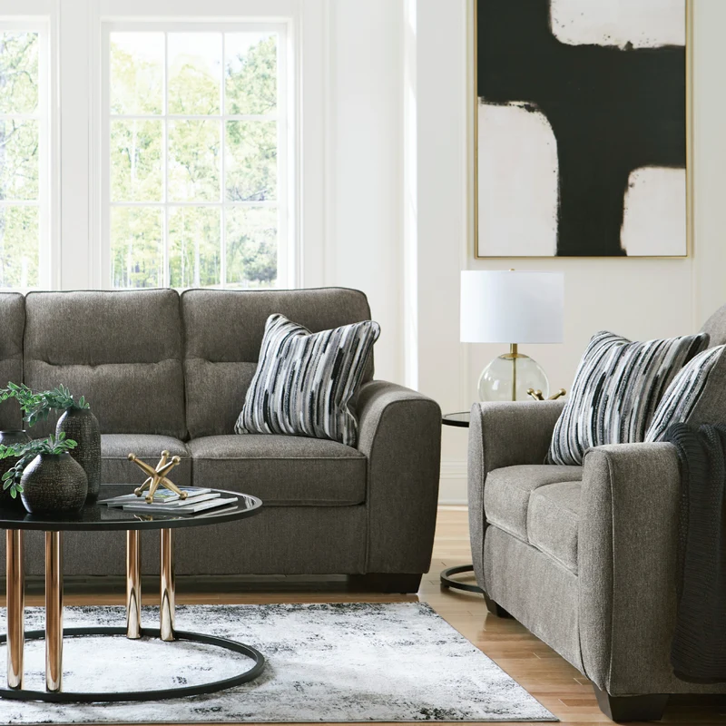 Causeuse en tissu avec coussins - Olten