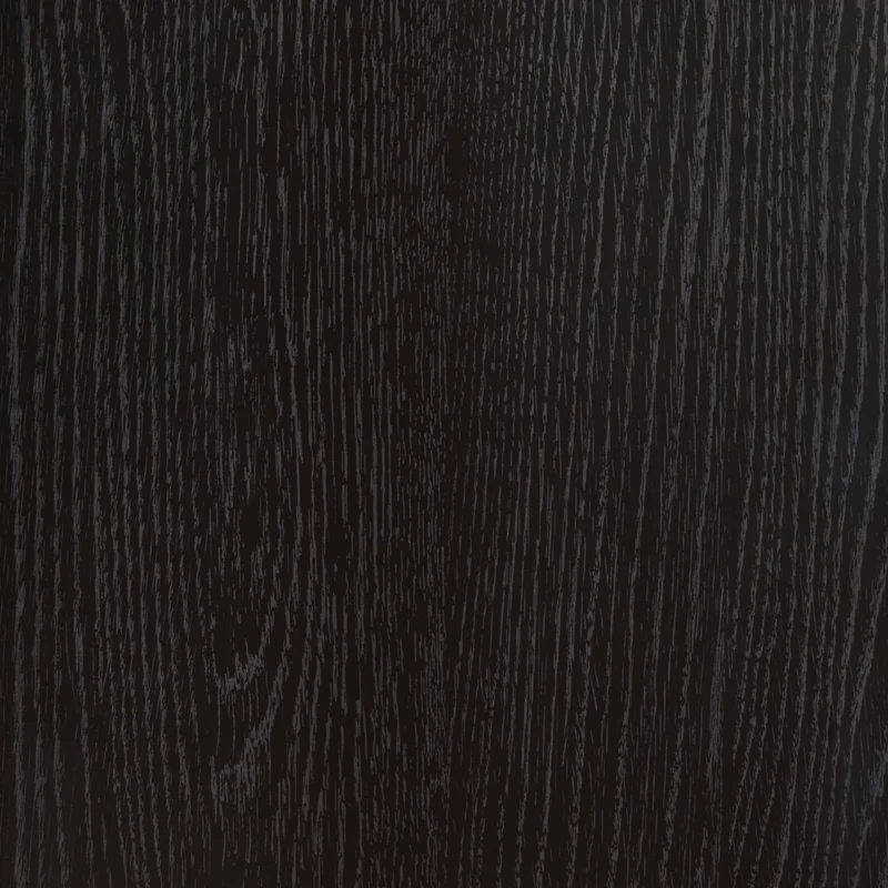 Table de chevet à 2 tiroirs en bois/MDF noir avec éclairage DEL et port USB intégrés - Shoralli
