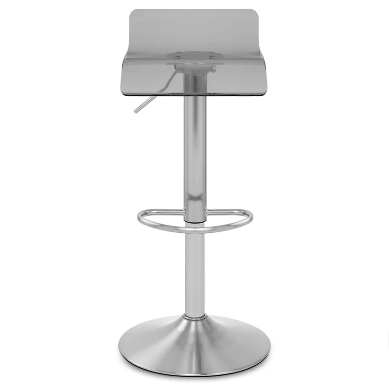 Tabouret Plastique Chrome Brossé - Shimmer Gris
