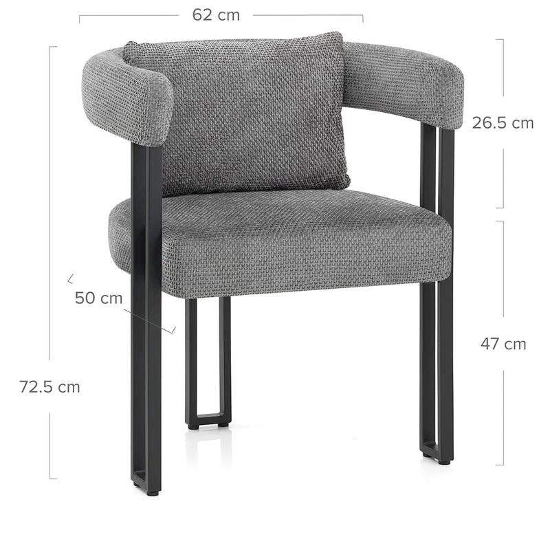 Chaise Tissu - Gigi Gris