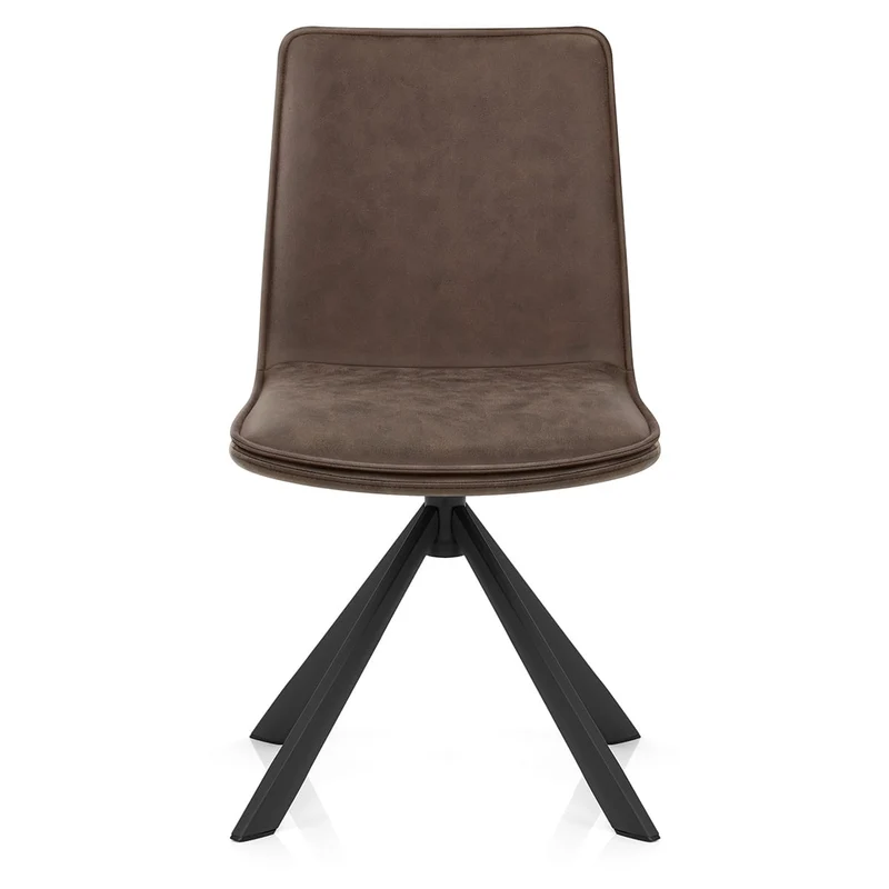 Chaise Faux Cuir - Genesis Marron