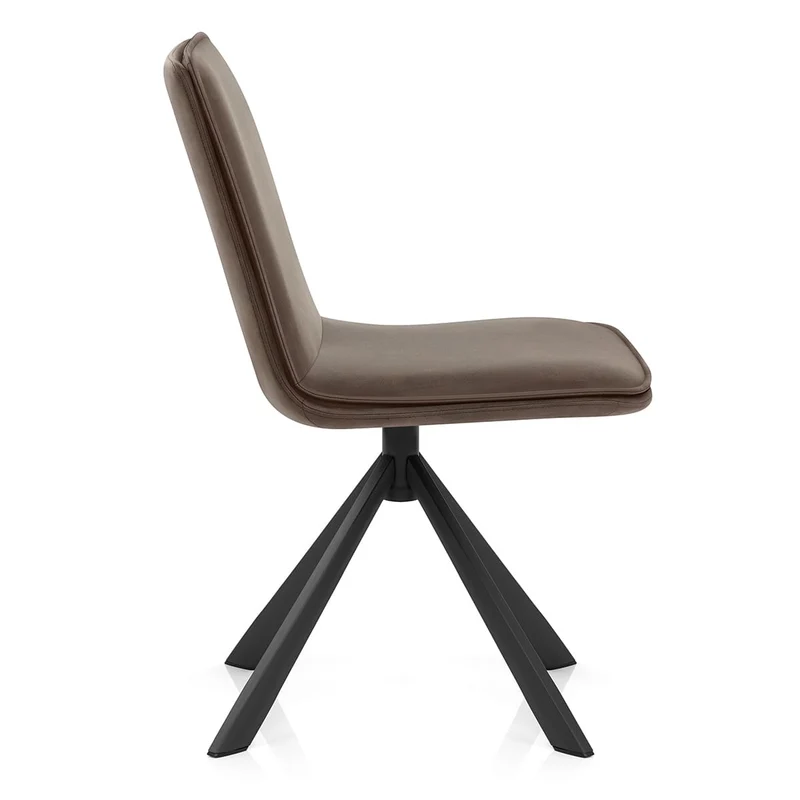 Chaise Faux Cuir - Genesis Marron