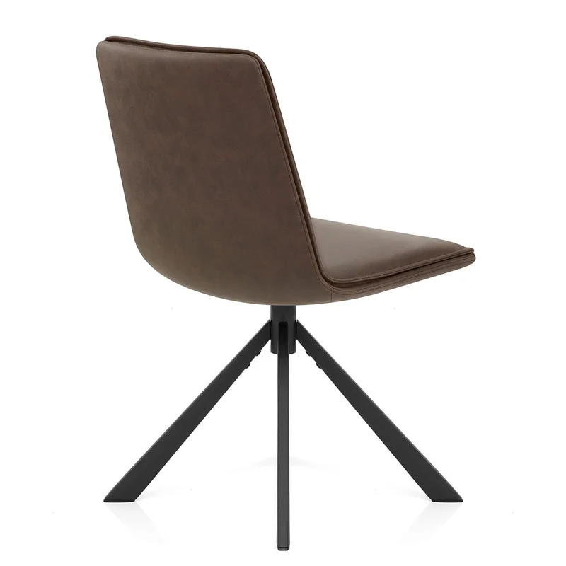 Chaise Faux Cuir - Genesis Marron