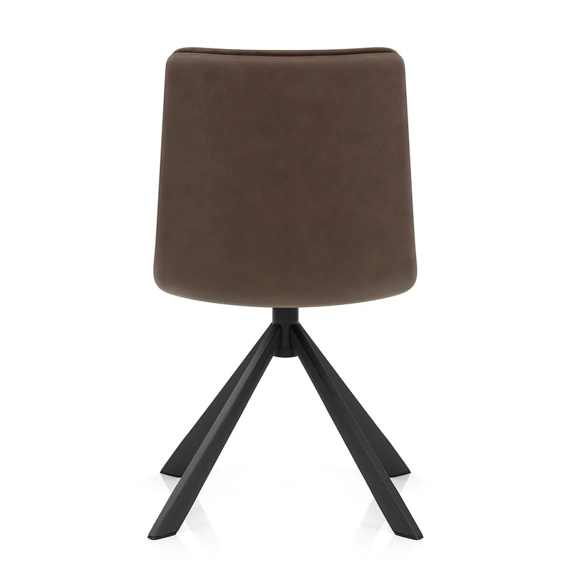 Chaise Faux Cuir - Genesis Marron