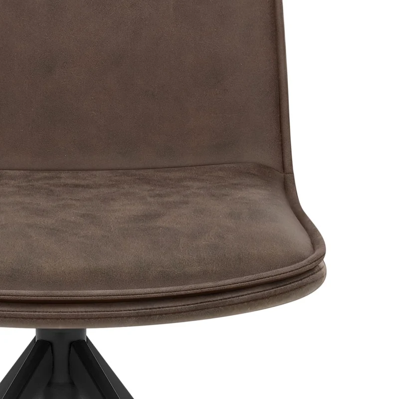 Chaise Faux Cuir - Genesis Marron