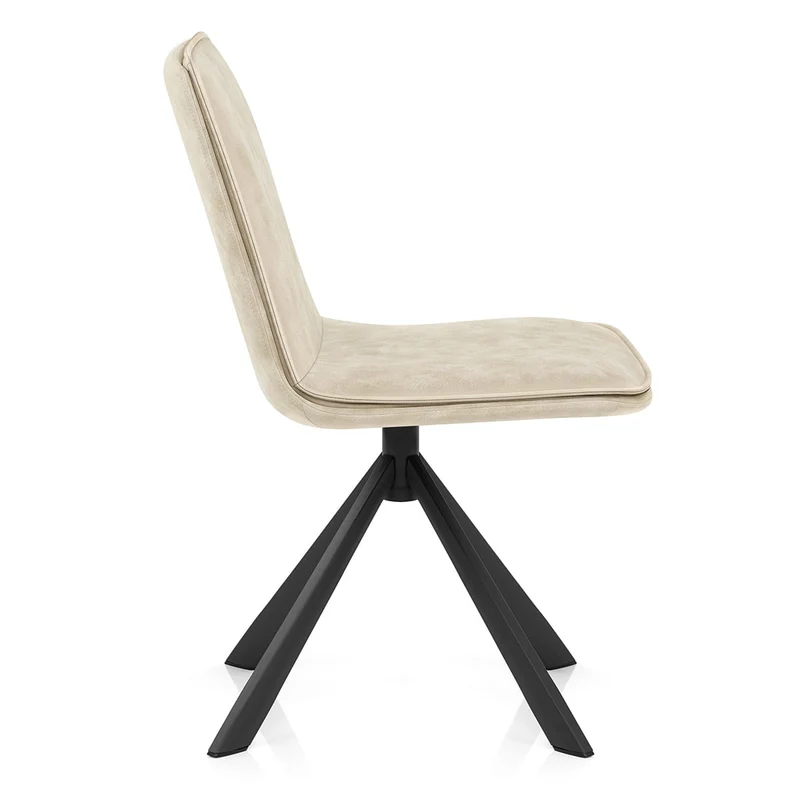 Chaise Faux Cuir - Genesis Crème