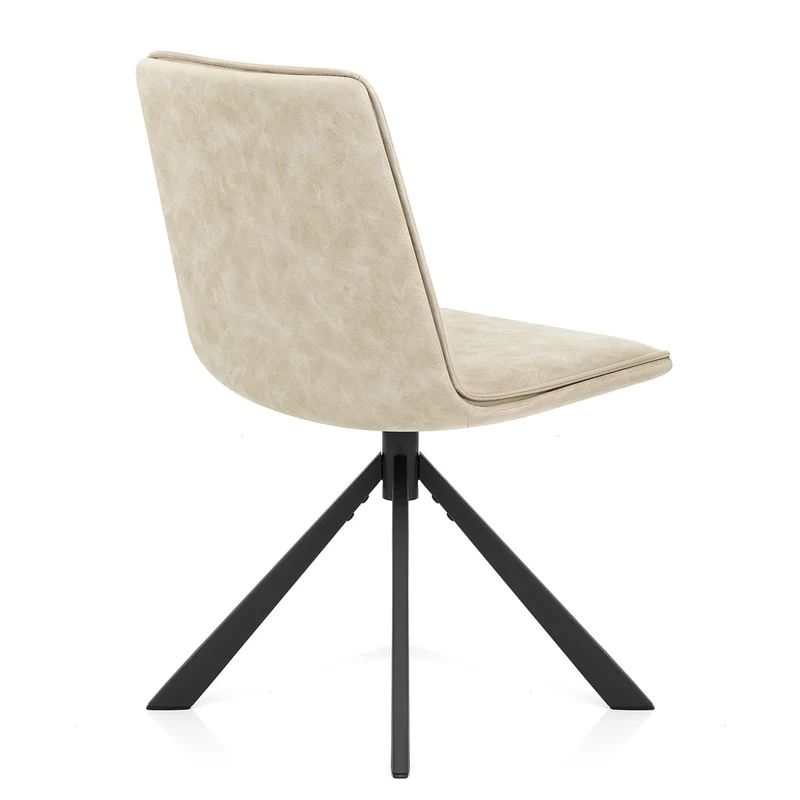 Chaise Faux Cuir - Genesis Crème