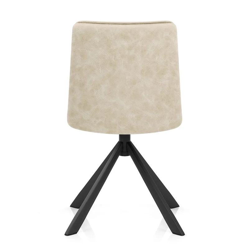 Chaise Faux Cuir - Genesis Crème