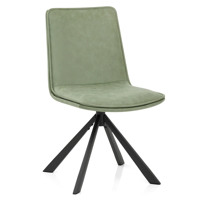 Chaise Faux Cuir - Genesis Vert