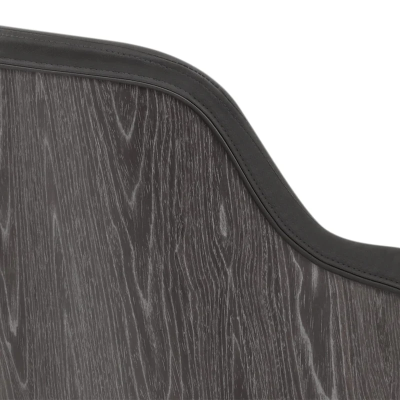 Chaise Bois Simili Cuir - Fusion Gris Gris