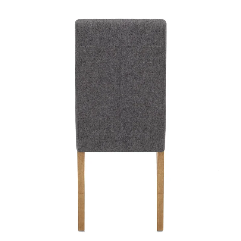 Chaise Bois Tissu - Columbus Chêne Gris