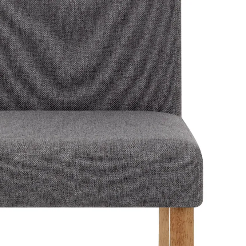 Chaise Bois Tissu - Columbus Chêne Gris