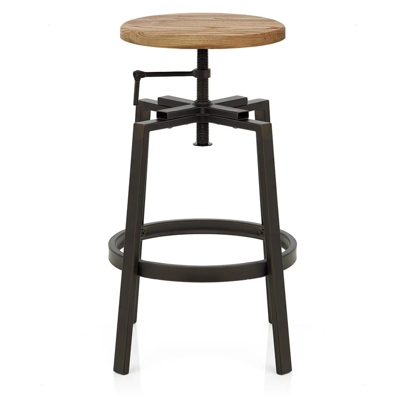 Tabouret de Bar Bois Clair - Industrial Turner Bois