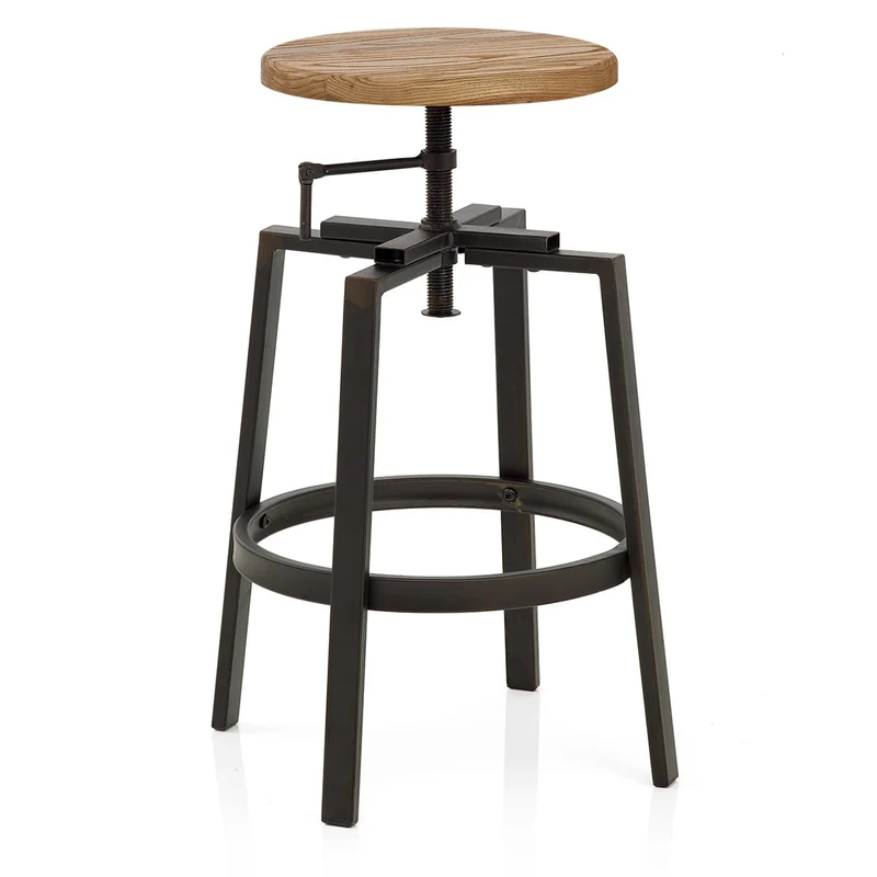 Tabouret de Bar Bois Clair - Industrial Turner Bois