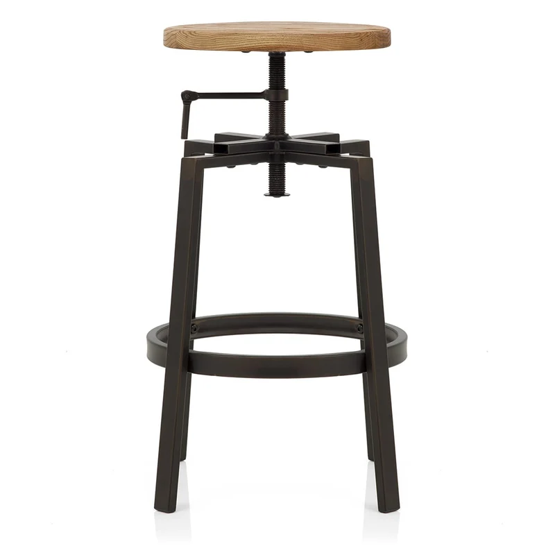Tabouret de Bar Bois Clair - Industrial Turner Bois