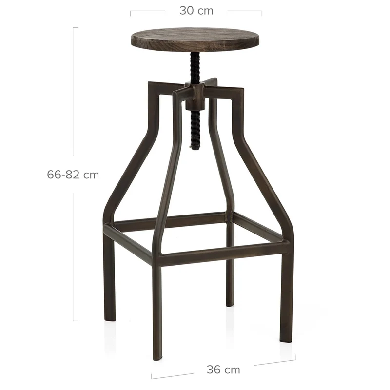 Tabouret de bar Bois Foncé - Vintage Revolution Bois