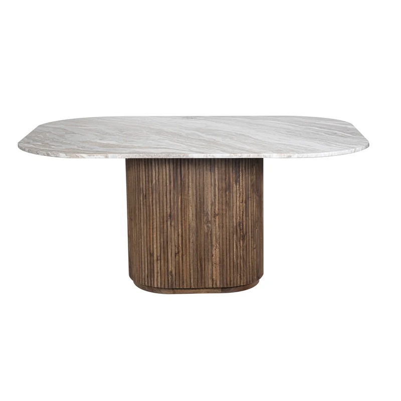 Table a manger plateau marbre 170x130 | Manguier Kfir III