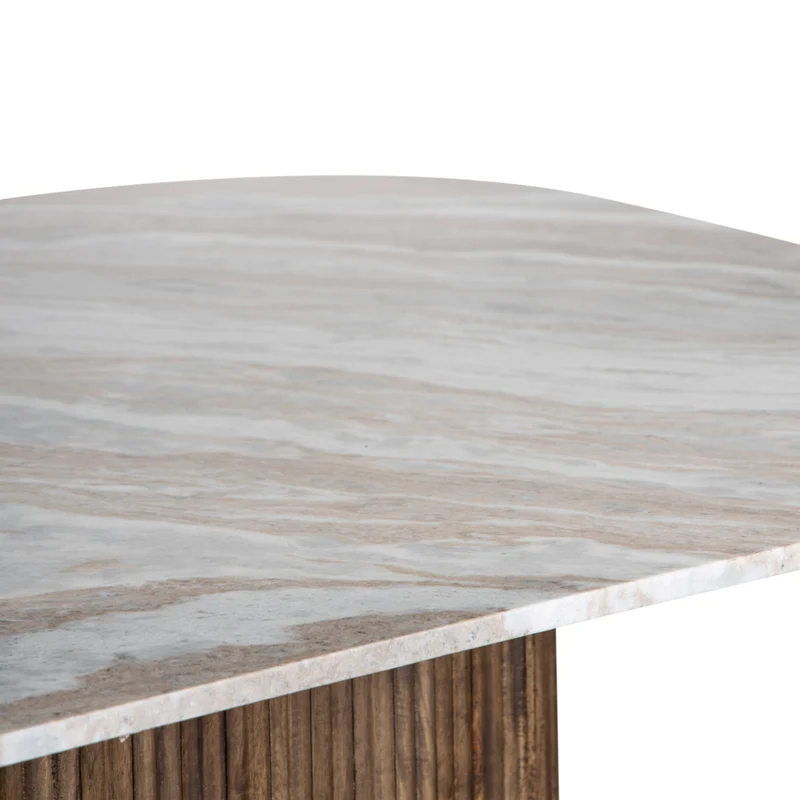Table a manger plateau marbre 170x130 | Manguier Kfir III