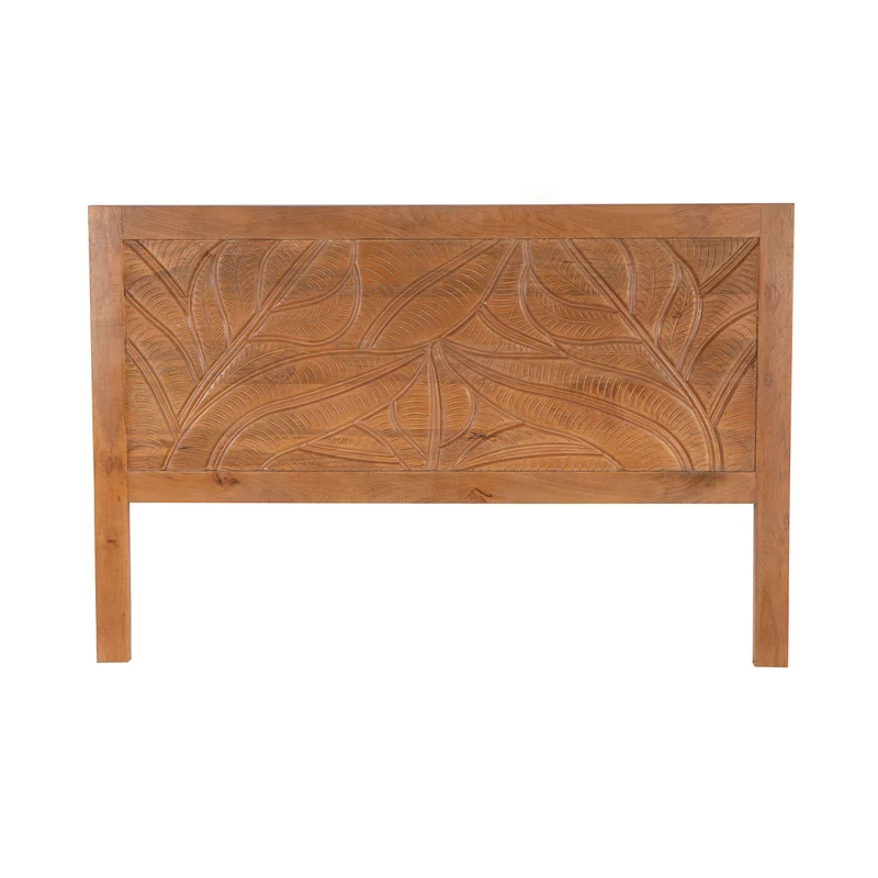 Tête de lit bois sculpté en bois massif manguier - Floria