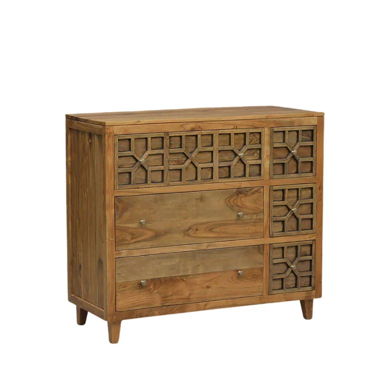 Commode arabesque bois exotique | Acacia Punjab