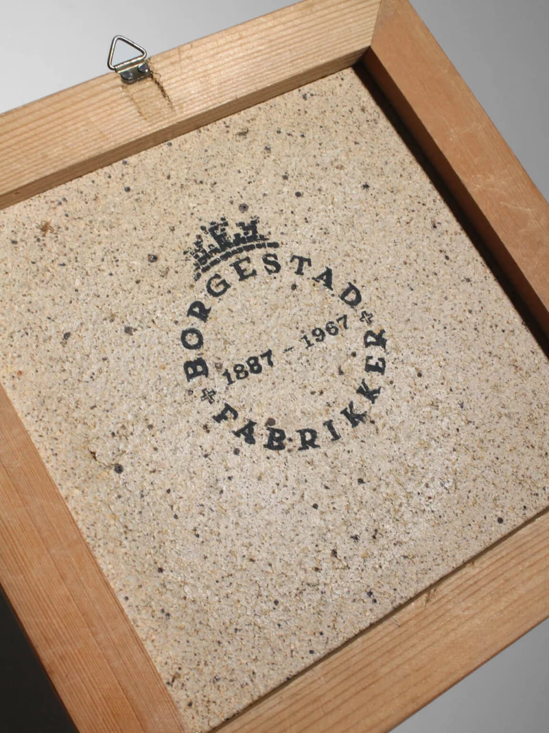 Konrad Galaaen Mid-Century Ceramic Art Tile, For Borgestad Fabrikker, Norway