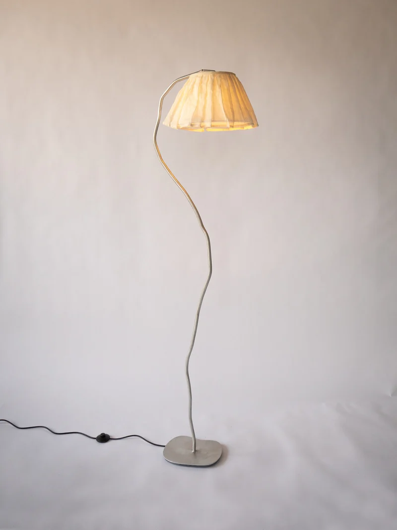 French Café Aluminium Floor Lamp