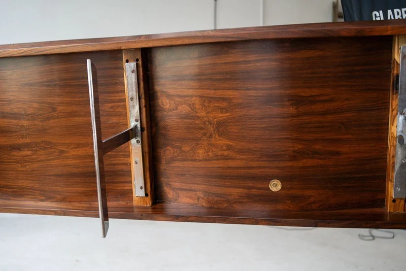 Onda Bench With Magazine Rack By Jorge Zalszupin For Atelier Moveis, 1950s