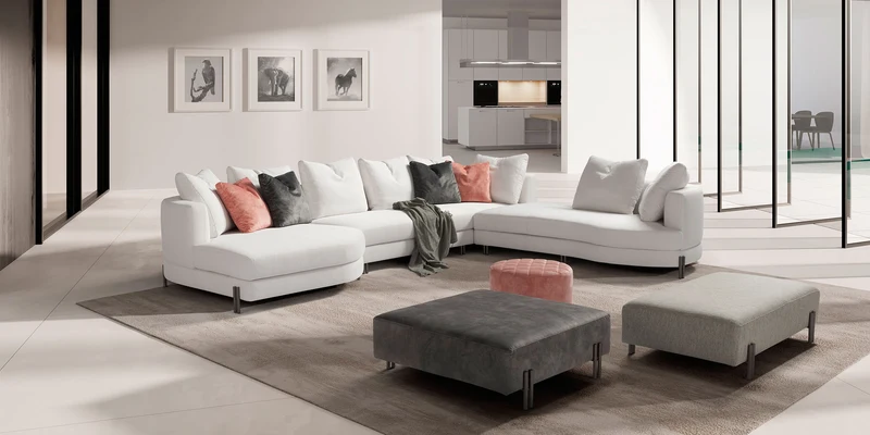 Yang canapé d'angle modulaire
