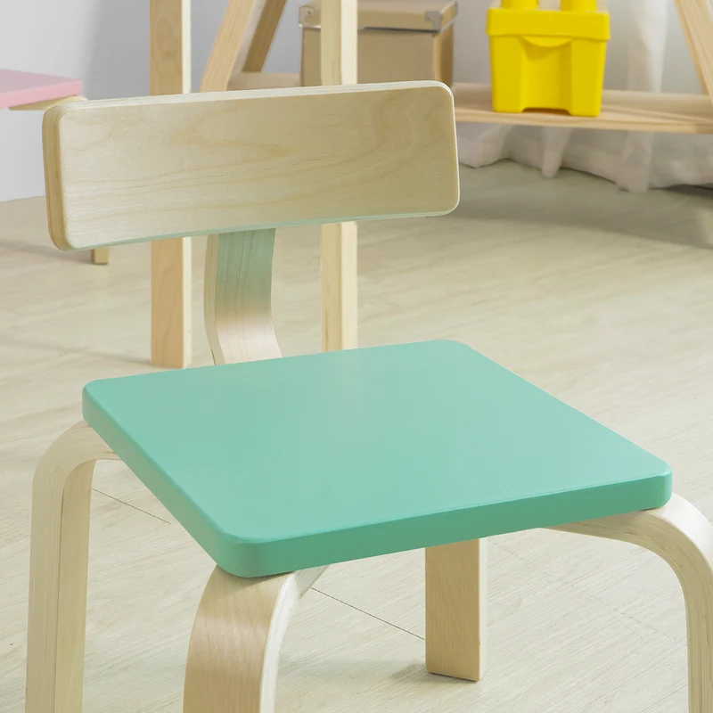 SoBuy KMB29-HB Chaise pour Enfant en Bois Bouleau Chaise Enfant Confortable
