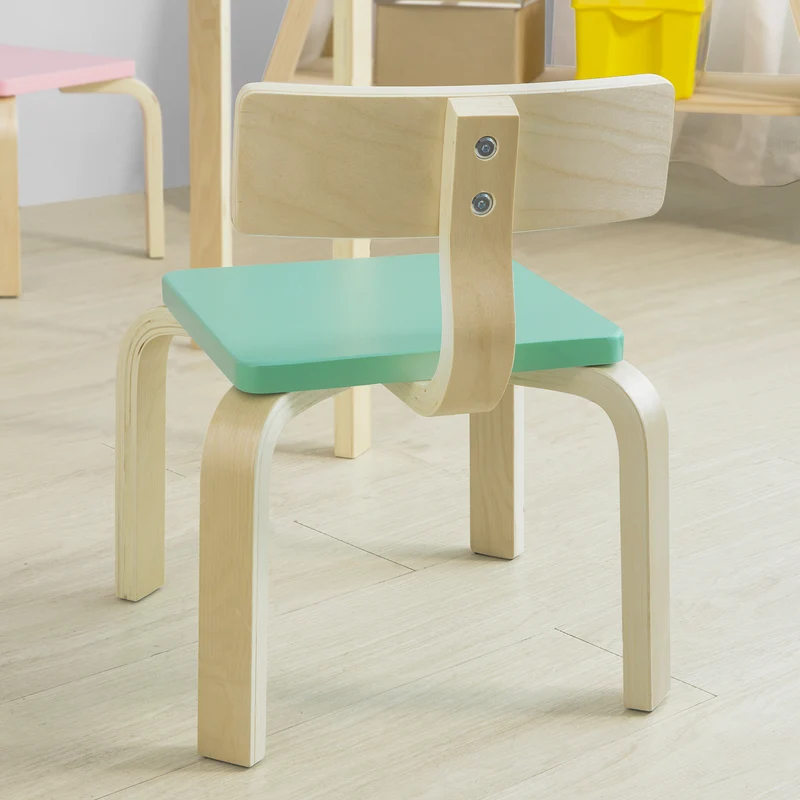 SoBuy KMB29-HB Chaise pour Enfant en Bois Bouleau Chaise Enfant Confortable