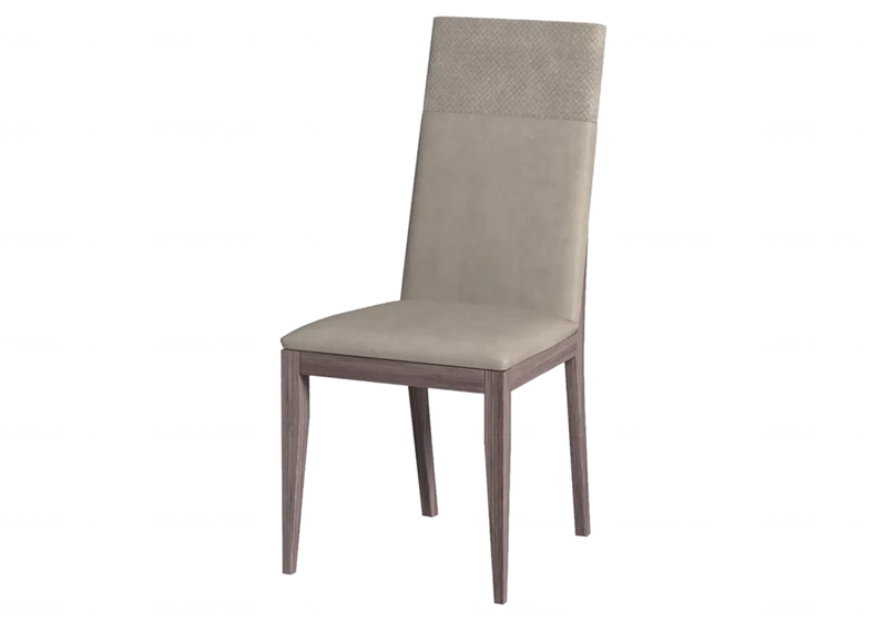 Chaise de salle à manger gravier et pieds orme - Viola