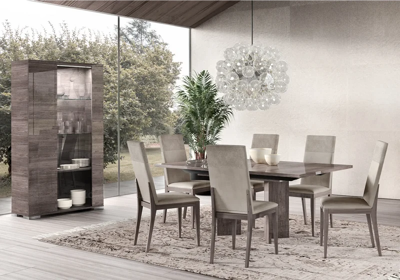 Table à manger extensible orme design V - Viola