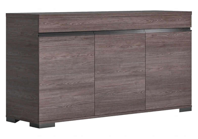 Buffet 3 portes orme laqué design moderne - Viola