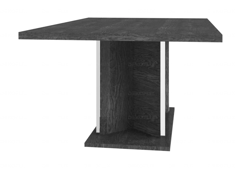 Table à manger extensible bouleau gris laqué - Sarah