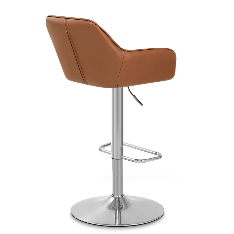 Tabouret de Bar Cuir Véritable - Tokyo Marron
