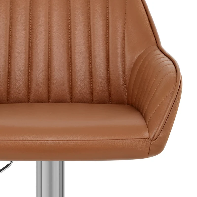Tabouret de Bar Cuir Véritable - Tokyo Marron