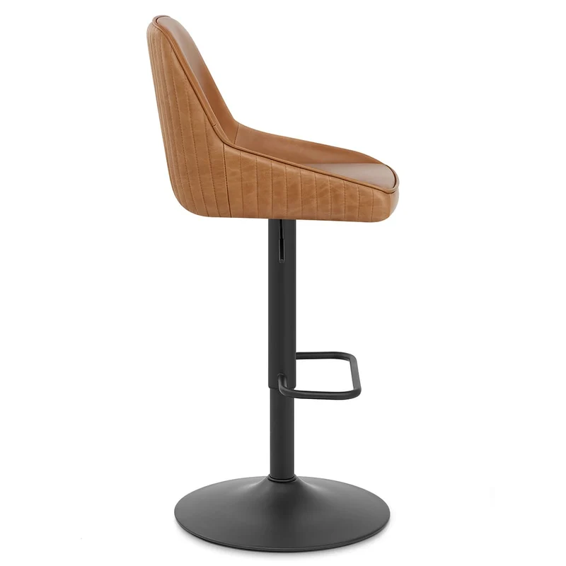 Tabouret Cuir Véritable - Canberra Marron