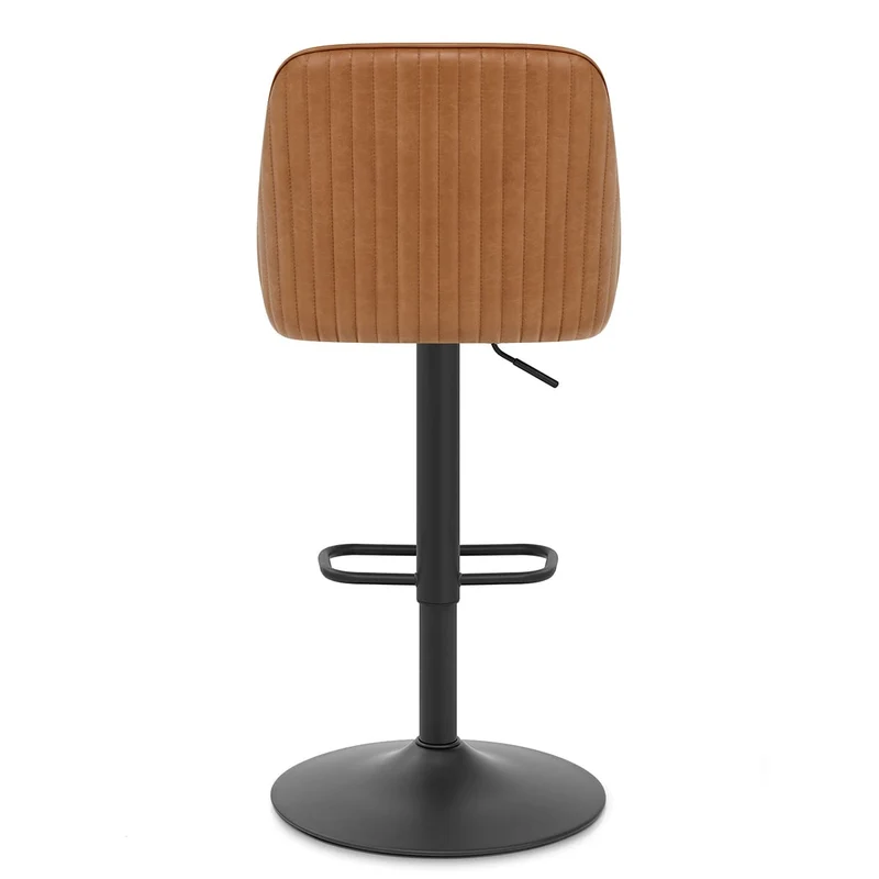 Tabouret Cuir Véritable - Canberra Marron