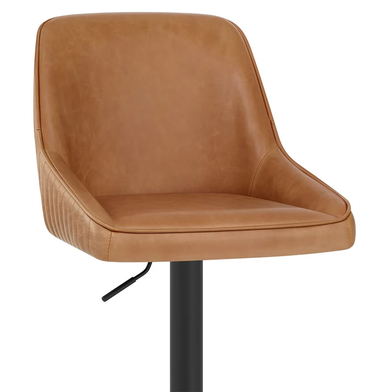 Tabouret Cuir Véritable - Canberra Marron