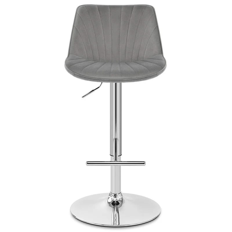 Chaise de Bar Velours - Summer Gris