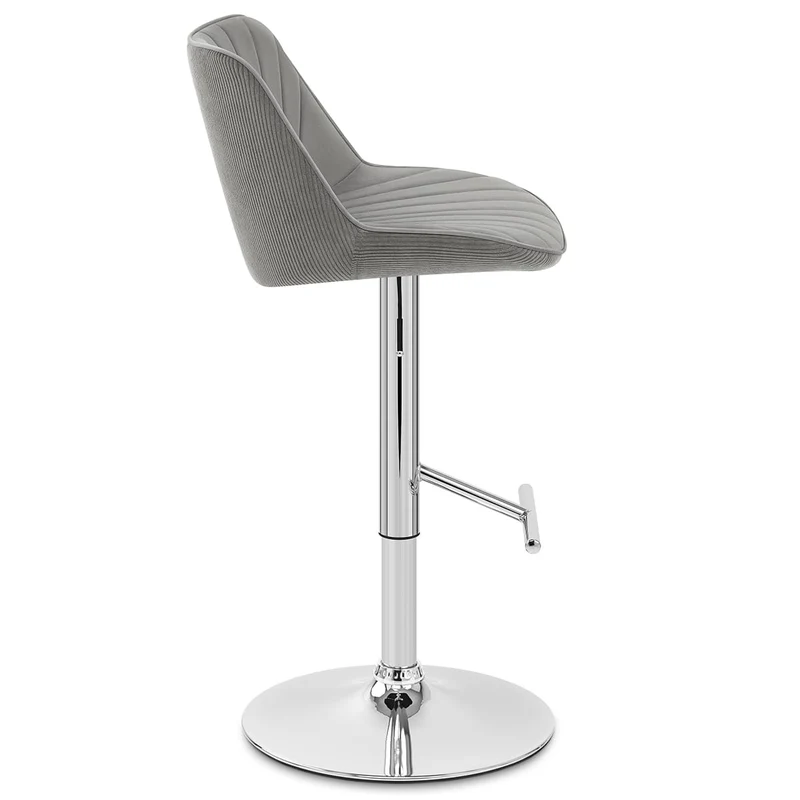 Chaise de Bar Velours - Summer Gris