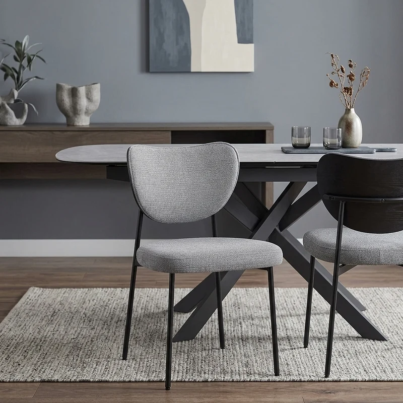 Chaise Tissu - Tosca Gris