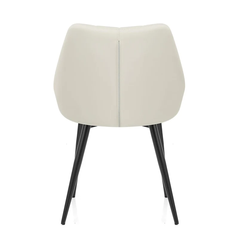 Chaise Cuir Véritable - Strata Crème